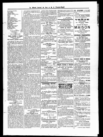 La Liberté du Jura et de la Franche-Comté. 2ème semestre 1903.