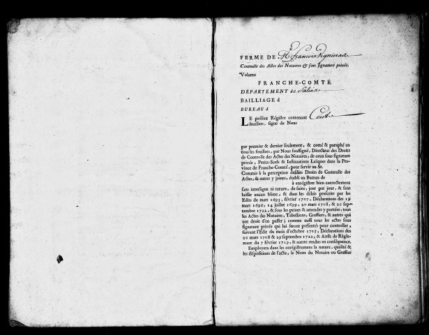 Registre du 1er novembre 1755 au 13 février 1756