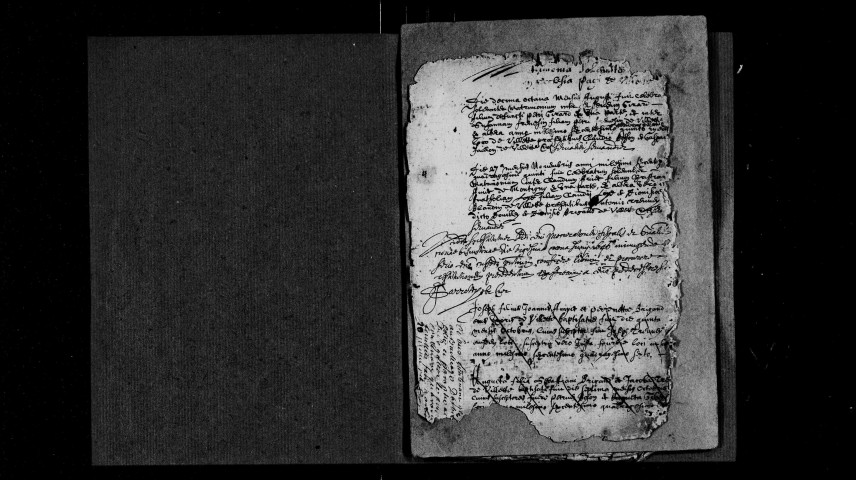 Série communale : baptêmes 1647-février 1653, mariages août 1645-avril 1666.