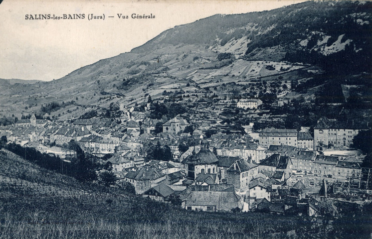 Salins-les-Bains (Jura). Une vue générale. David Mauvas.