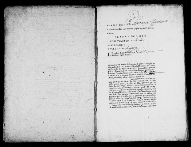Registre du 23 avril 1753 au 13 septembre 1755