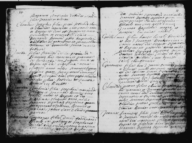 Série communale : baptêmes, 21 avril 1677-28 juin 1684.