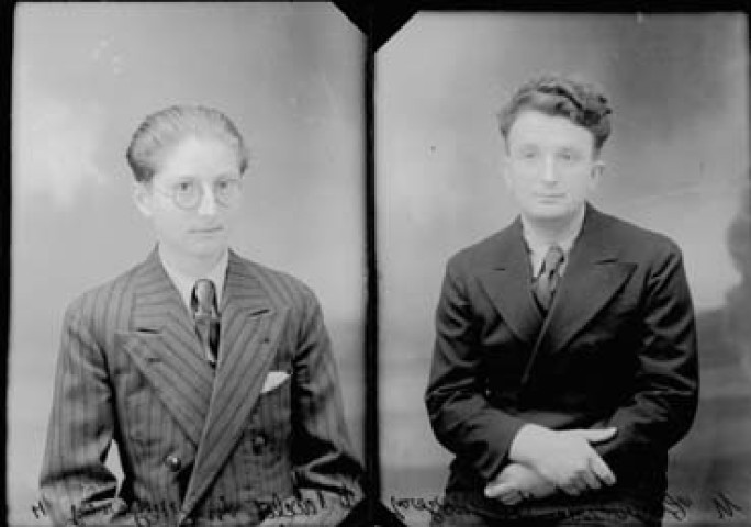 Identités. Monsieur Thevenin, instituteur. Nozeroy / Vacelet. Vin. Nozeroy