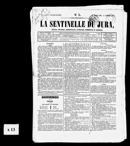 La Sentinelle du Jura.
