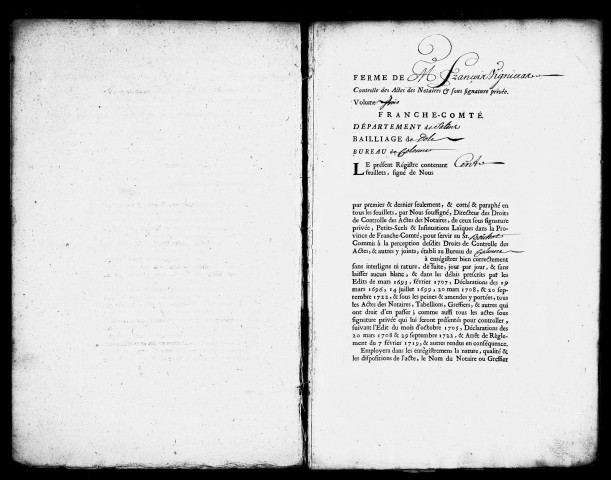 Registre du 17 janvier 1756 au 21 octobre 1757