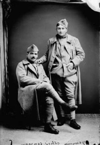 Deux militaires Alfred Jeannin. Censeau