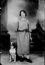 Femme Bejean avec un chien. Charbonny