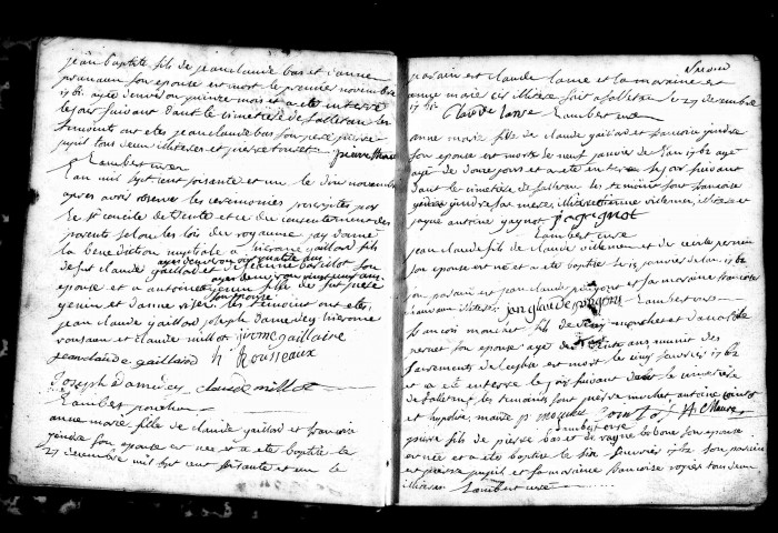 Série communale : baptêmes, mariages, sépultures 25 octobre 1761-26 juillet 1782.