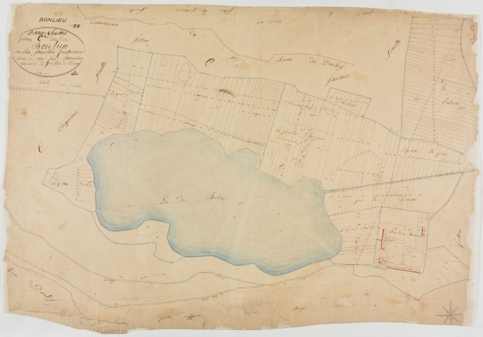 Bonlieu, section C, Bonlieu, feuille 4.géomètre : Jannin