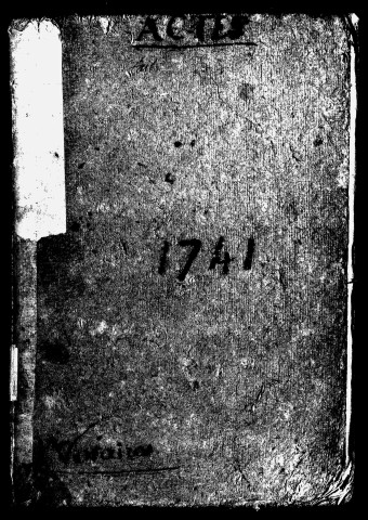 Registre du 1er juin au 7 septembre 1741