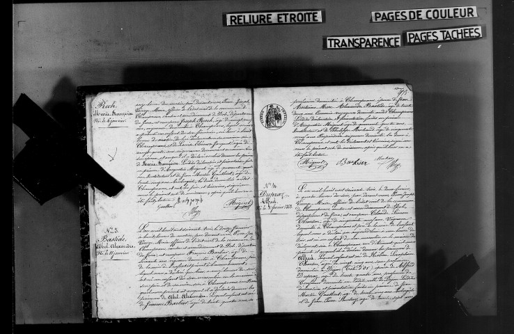 Naissances, mariages, décès, publications de mariage.