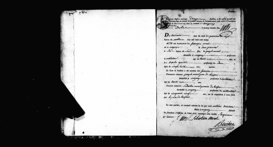 Mariages 1813-1819, 1821-1822 ; naissances, décès, publications de mariage 1813-1822.