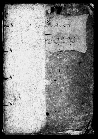 Registre du 27 Octobre 1723 au 22 Juin 1725