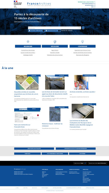 Le Portail FranceArchives Le Portail FranceArchives