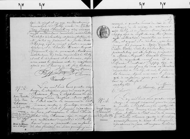 Naissances, décès.