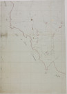 Bletterans, Larnaud et Villevieux, à l'encre, par Fabre. s.d. [1804-1807], Sud-ouest, 65 cm x 90 cm.