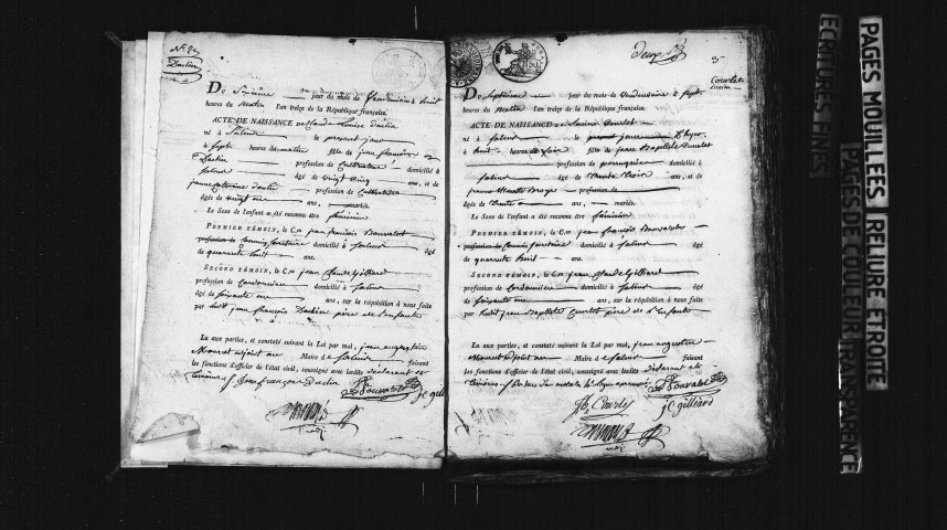 Naissances an XIII-1807.