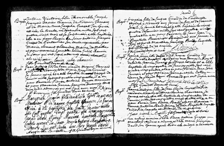 Baptêmes, mariages, sépultures.