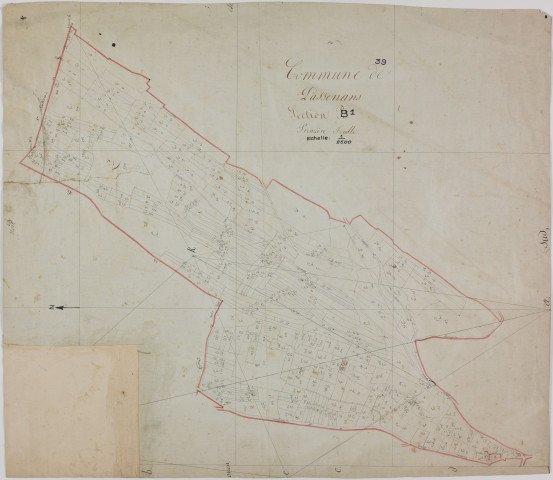 Passenans, section B, feuille 1.géomètre : ?