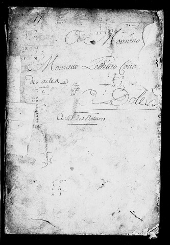 Registre du 30 septembre 1743 au 1er mars 1744