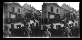 Fêtes de Pasteur et réception du Président de la République, Monsieur Millerand, à Lons-le-Saunier : passage de l'automobile du Président.