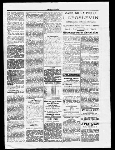 La Liberté du Jura et de la Franche-Comté. 1er semestre 1910.