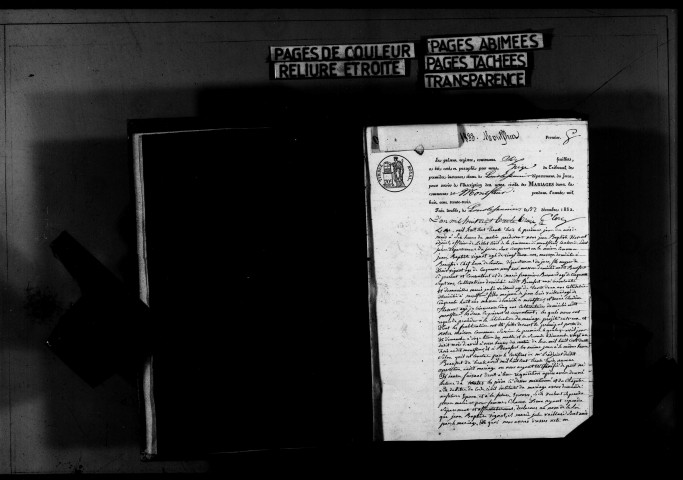 Mariages, publications de mariage.