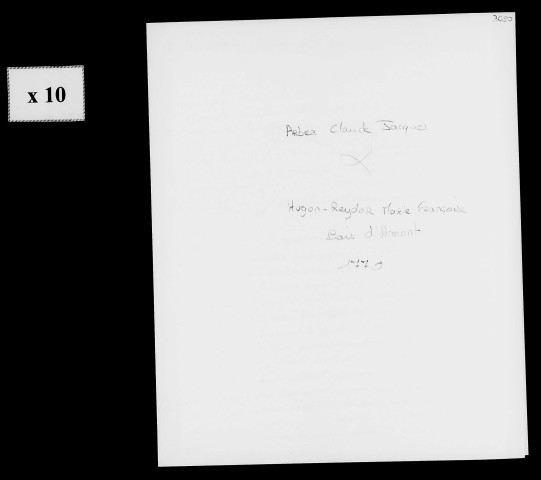 Dossiers instruits en 1770