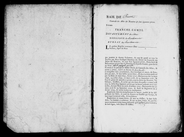 Registre du 13 juillet au 8 novembre 1764