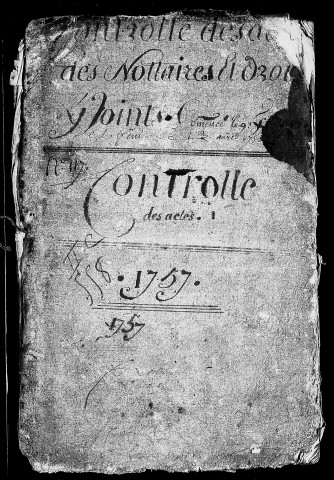 Registre du 16 septembre 1754 au 27 janvier 1755