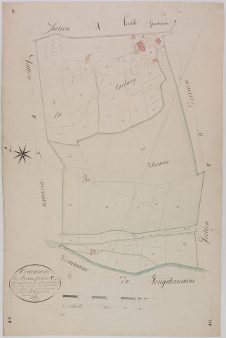 Rousses (les), section F, Gouland et Trélarce, feuille 3.