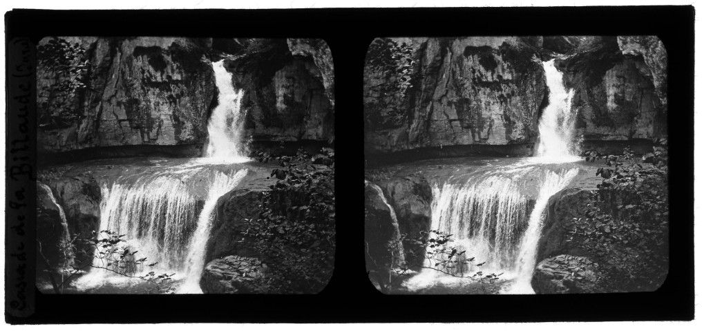 Cascade de la Billaude, vue de côté.