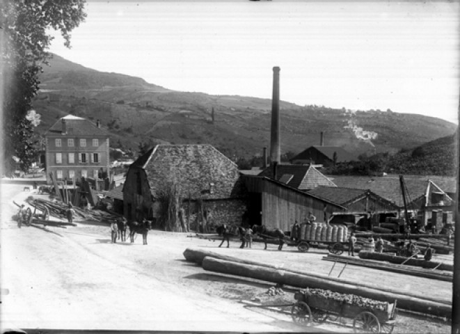 Salins, une scierie (Bouvet?)