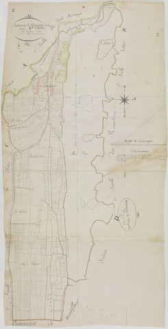 Montagna-le-Templier, section E, Petit Montagna, feuille 1.géomètre : Félix aîné