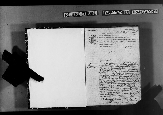 Naissances mariages, décès, publications de mariage.