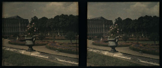 Château de Versailles, vue d'ensemble du parterre du Nord.