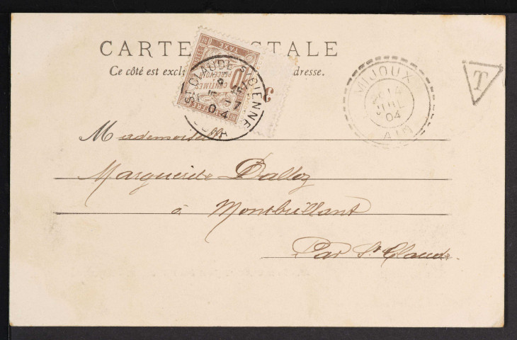 Mijoux : 65. – De St-Claude à la Faucille. – Mijoux alt. 961 m. (Cliché E. Mandrillon, Phot à St-Claude) (1904)