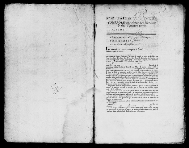 Registre du 23 octobre 1766 au 28 février 1767