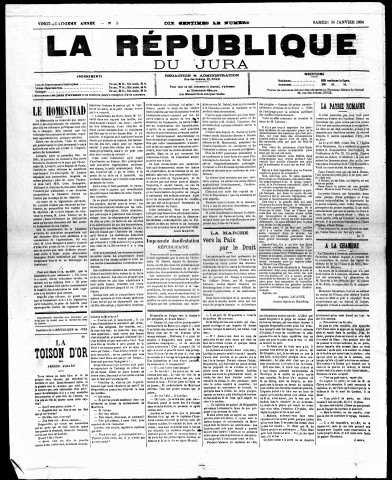 La République du Jura (1904-1905)