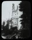 Reproduction d'une vue des ruines de l'abbaye du Mont-Saint-Eloi.