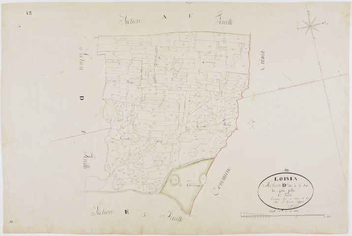 Loisia, section D, la Doye, feuille 4.géomètre : [?]