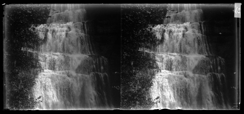 Cascades du Hérisson, partie médiane de la cascade de l'Éventail.