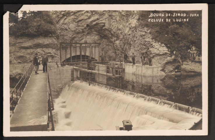 Bourg-de-Sirod. Jura, Écluse de l’Usine